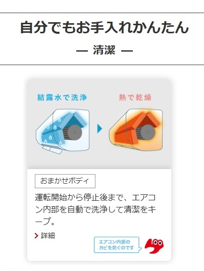 自分でもお手入れかんたん